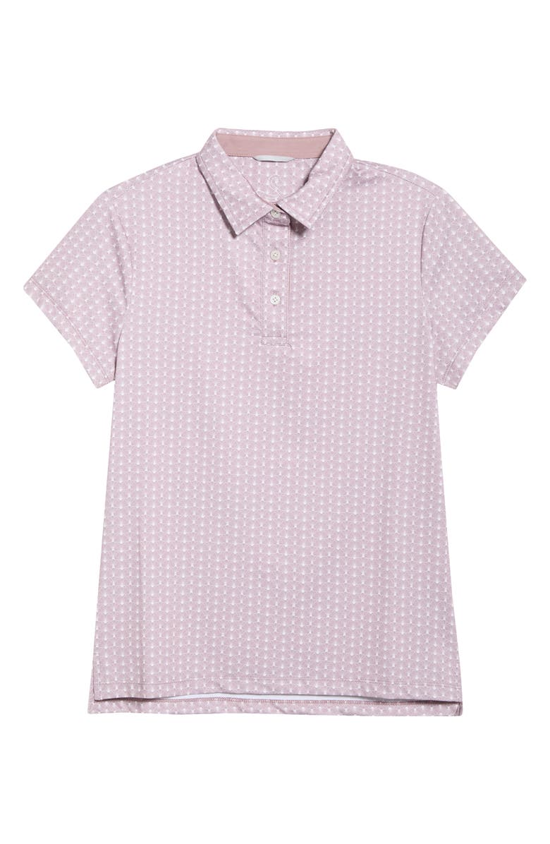 Swannies Lauren Print Golf Polo, Alternate, color, Mauve