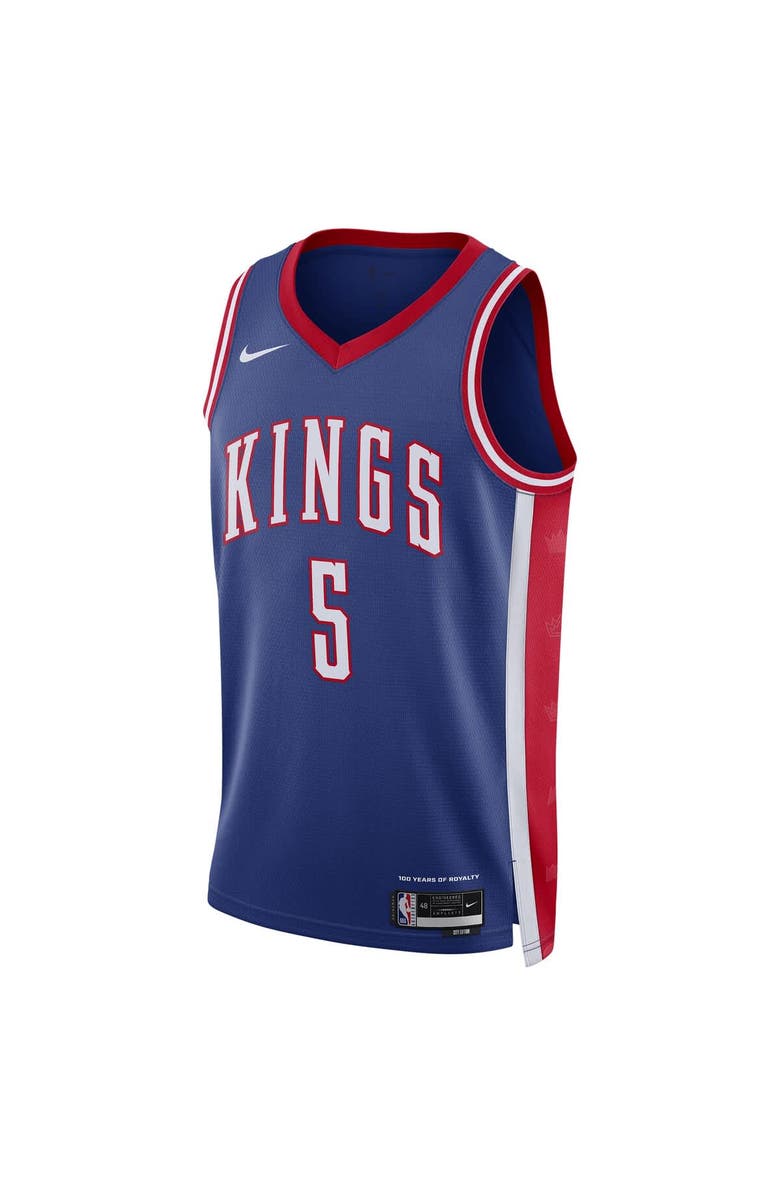 Nike Unisex Nike De'Aaron Fox Blue Sacramento Kings 2024/25 Swingman Player Jersey - City Edition, Alternate, color, Blue