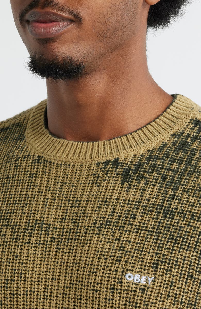 Obey Spray Effect Sweater, Alternate, color, Kambaba