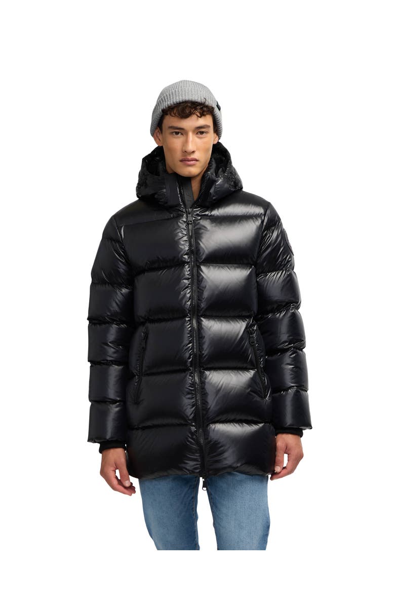 Pajar Men
s Dechen Long Channel Quilted Puffer with Detachable Hood, Main, color,