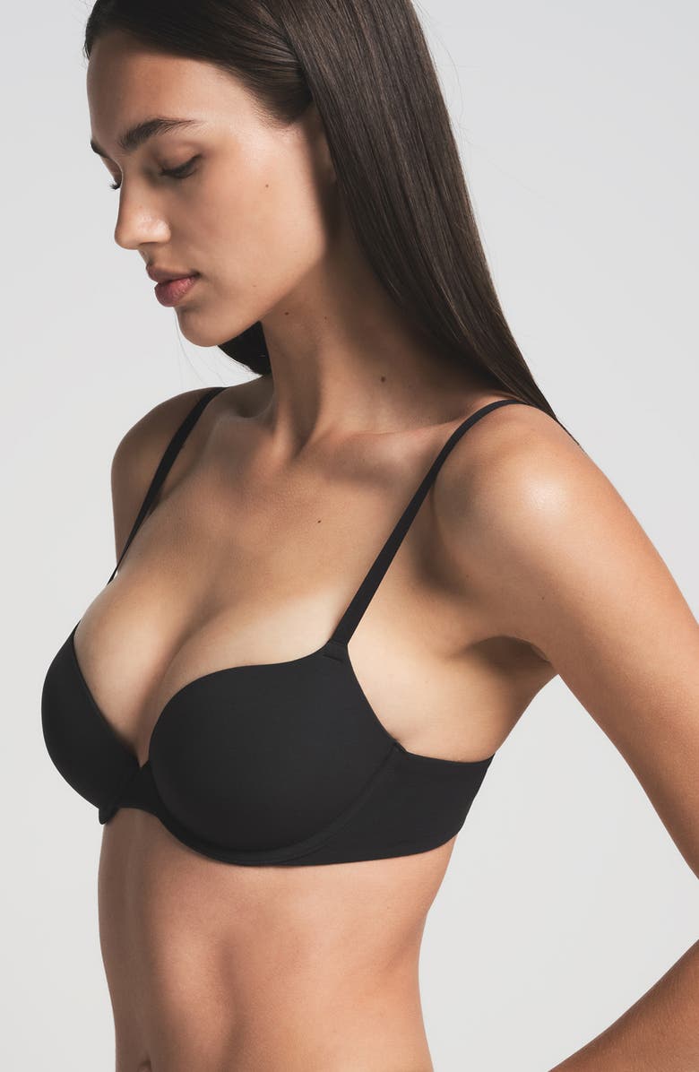SKIMS Fits Everybody Push-Up Bra, Alternate, color, Onyx