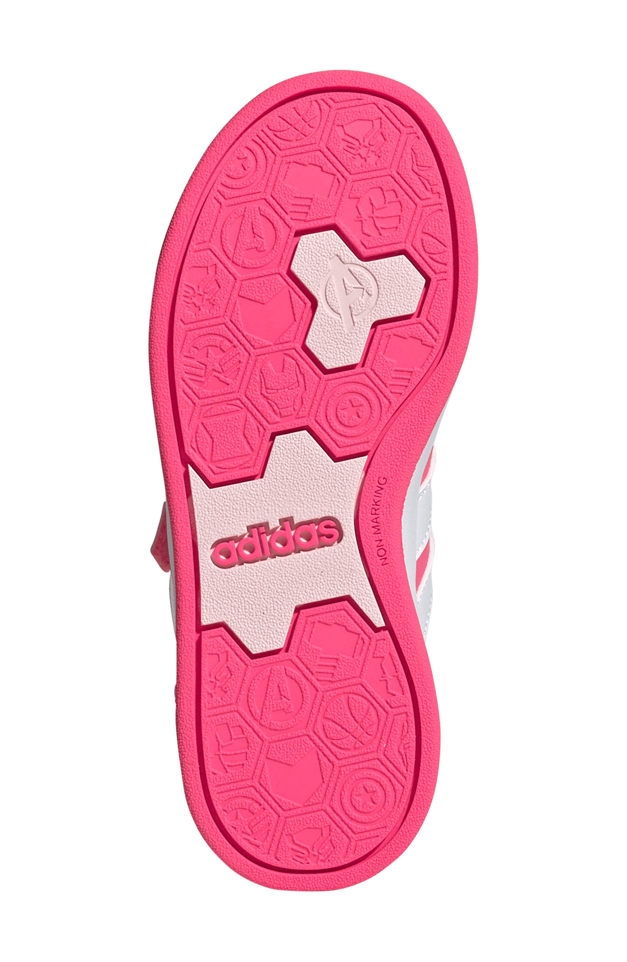 adidas Kids' Grand Court Sneaker, Alternate, color, Lucid Pink/ White/ Clear Pink