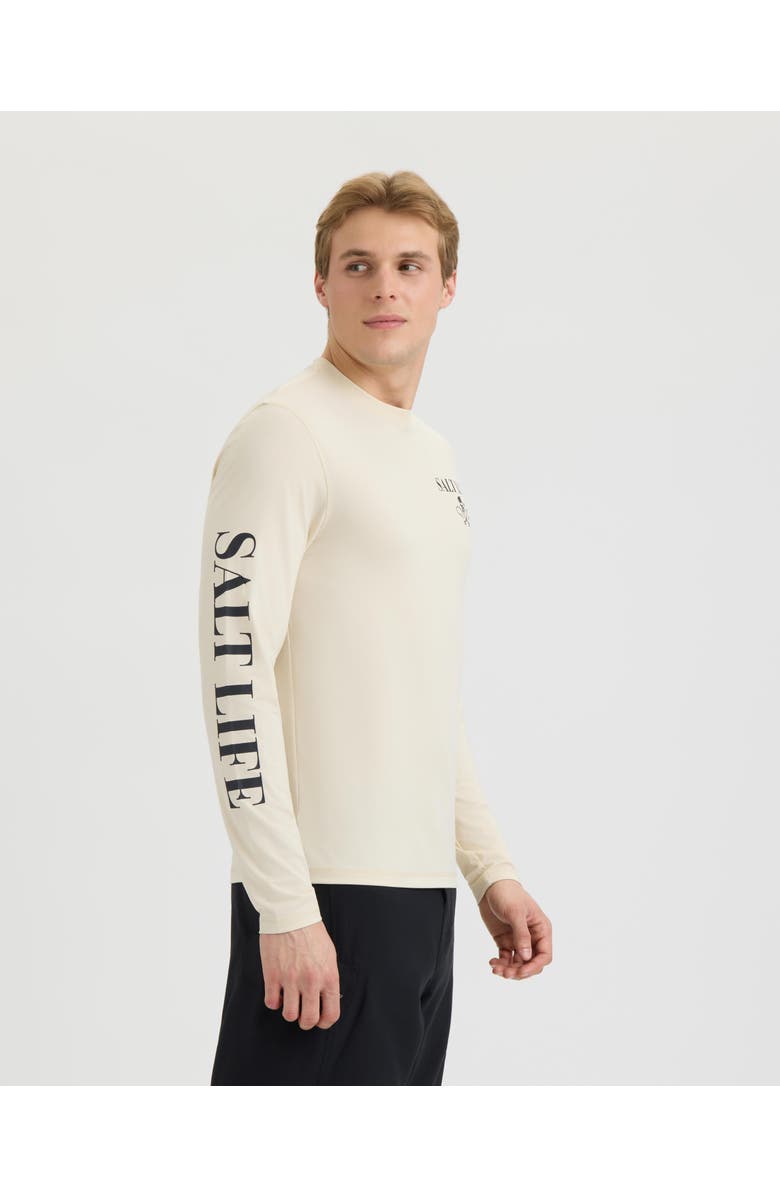Salt Life Boneyard Long Sleeve SLX Performance Tee, Alternate, color, Chalk