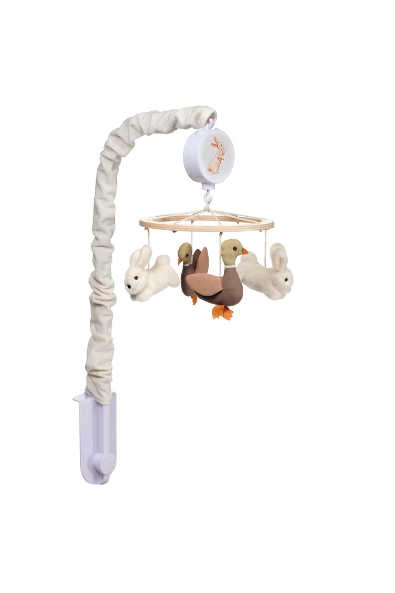 Signature Bunny Hop Musical Baby Crib Mobile Soother Toy, Alternate, color, Cream