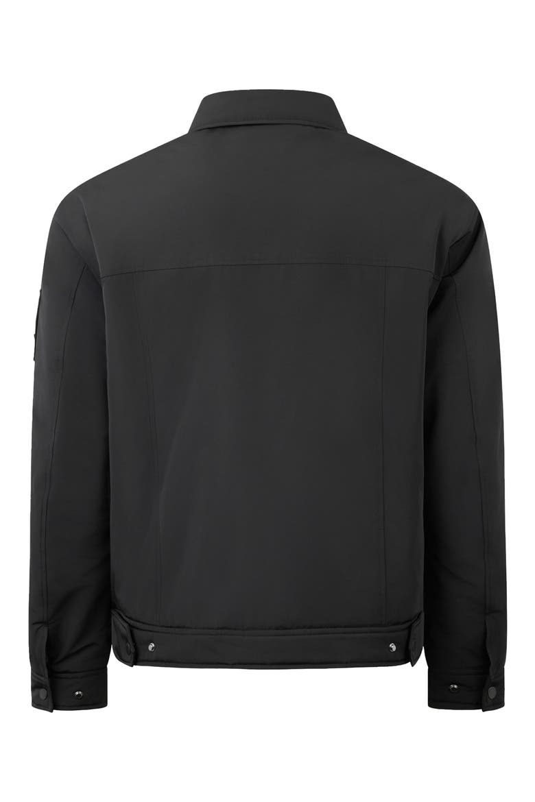 Jacque Bunny Water Resistant Faux Fur Lined Shirt Jacket, Alternate, color, BLACK