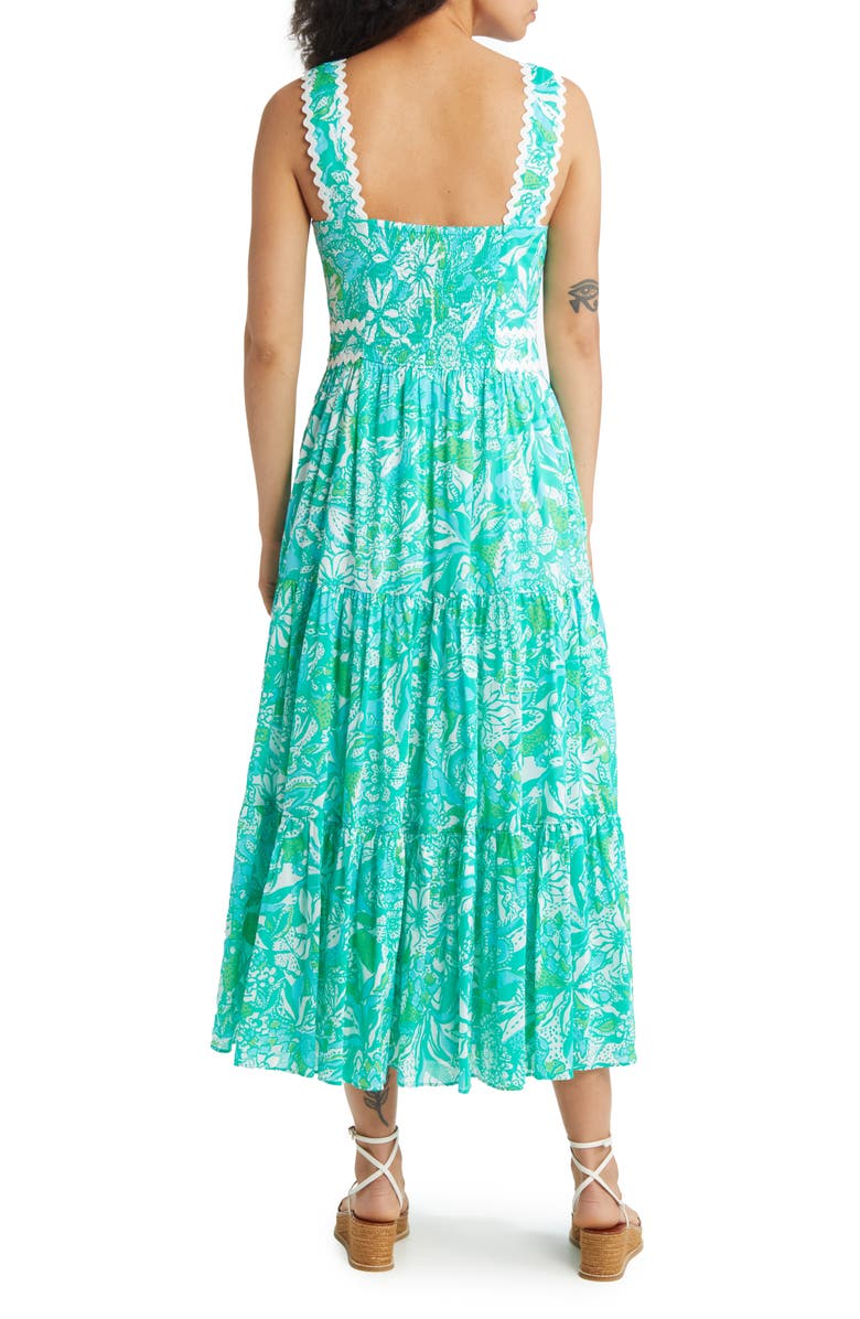 Lilly Pulitzer<sup>®</sup> Pollie Tiered Scallop Trim Sundress, Alternate, color,