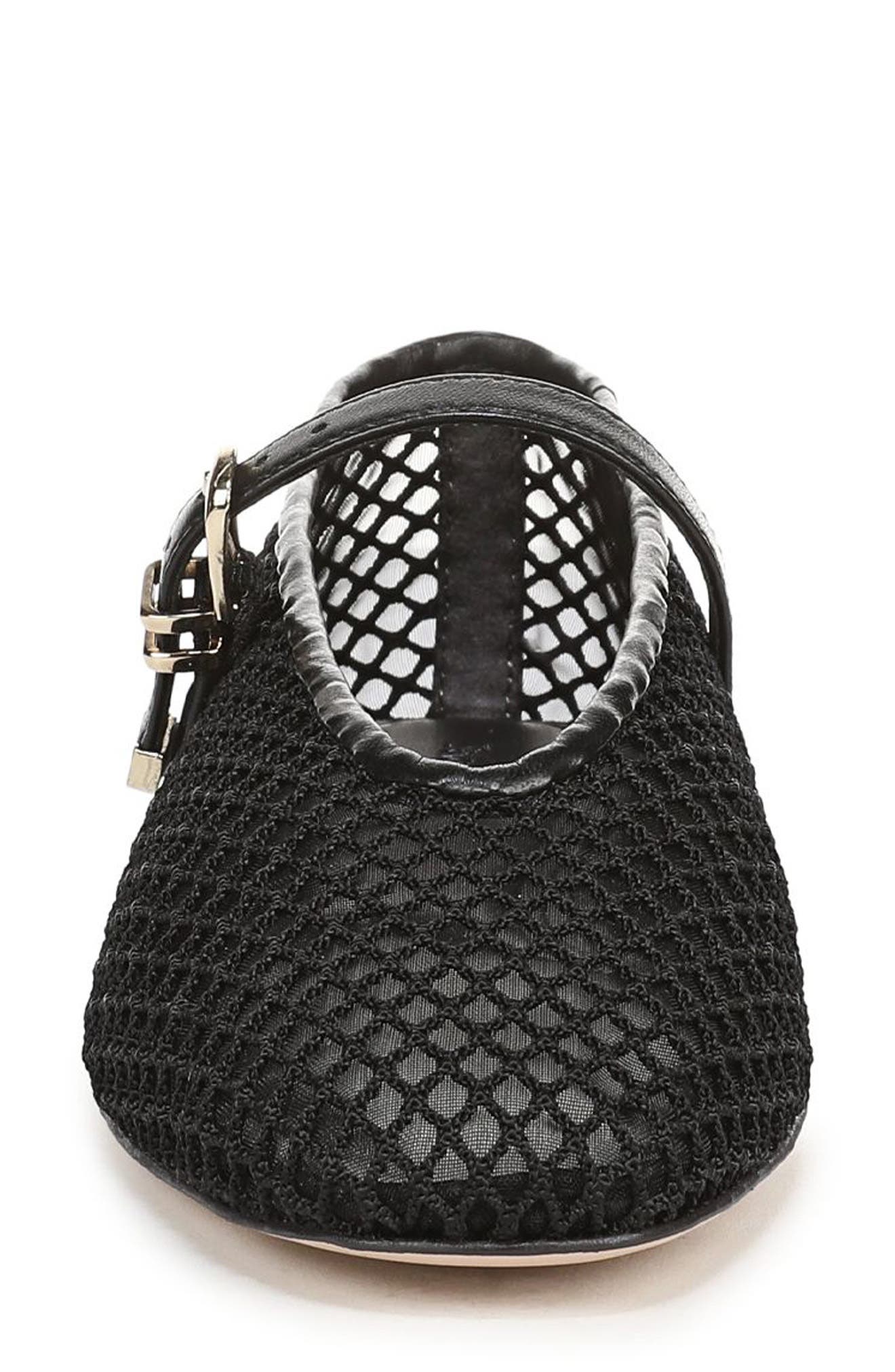 Favorite Daughter Margot Mesh Mary Jane Flat, Alternate, color, Black