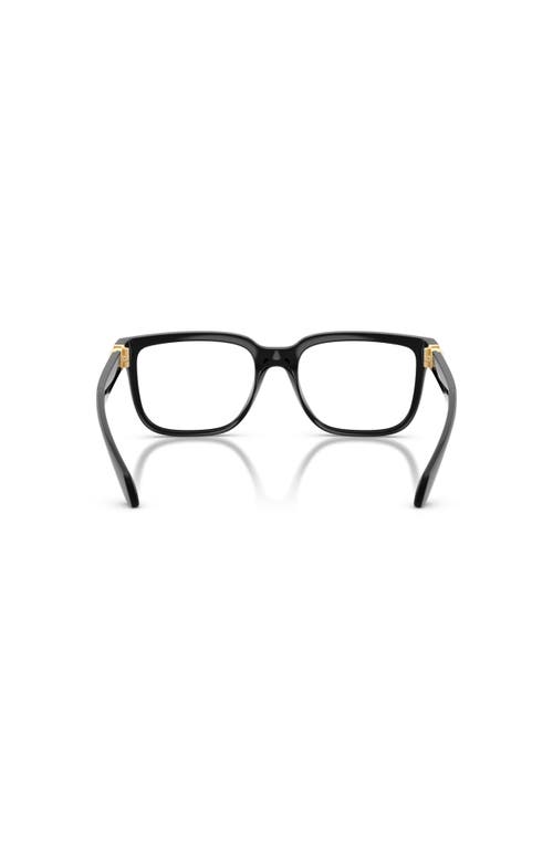 Versace 55mm Square Optical Glasses In Black