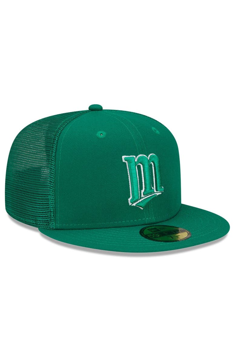 New Era Men's New Era Green Minnesota Twins 2022 St. Patrick's Day 59FIFTY Fitted Hat, Alternate, color,