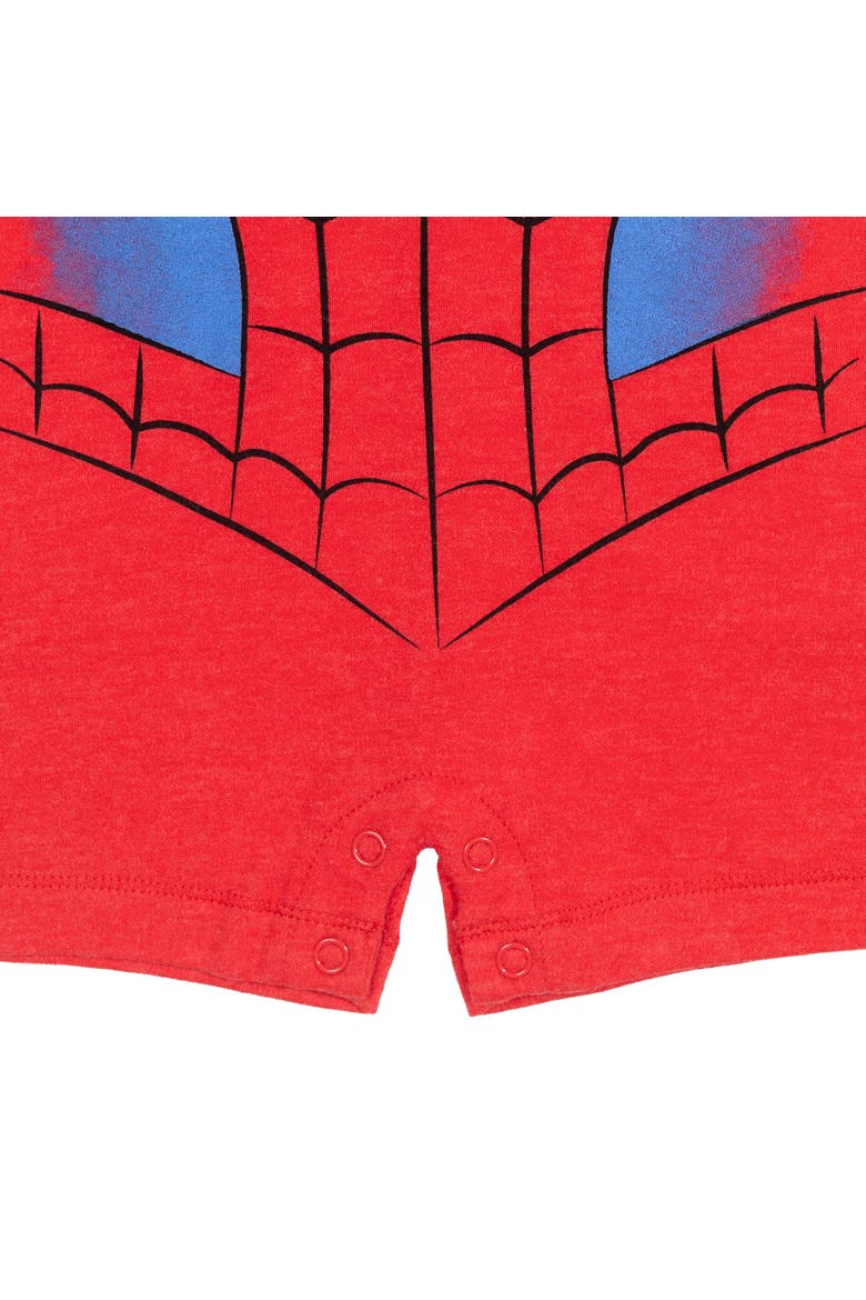 Cosplay Hooded Romper, Alternate, color, Spider Man Red