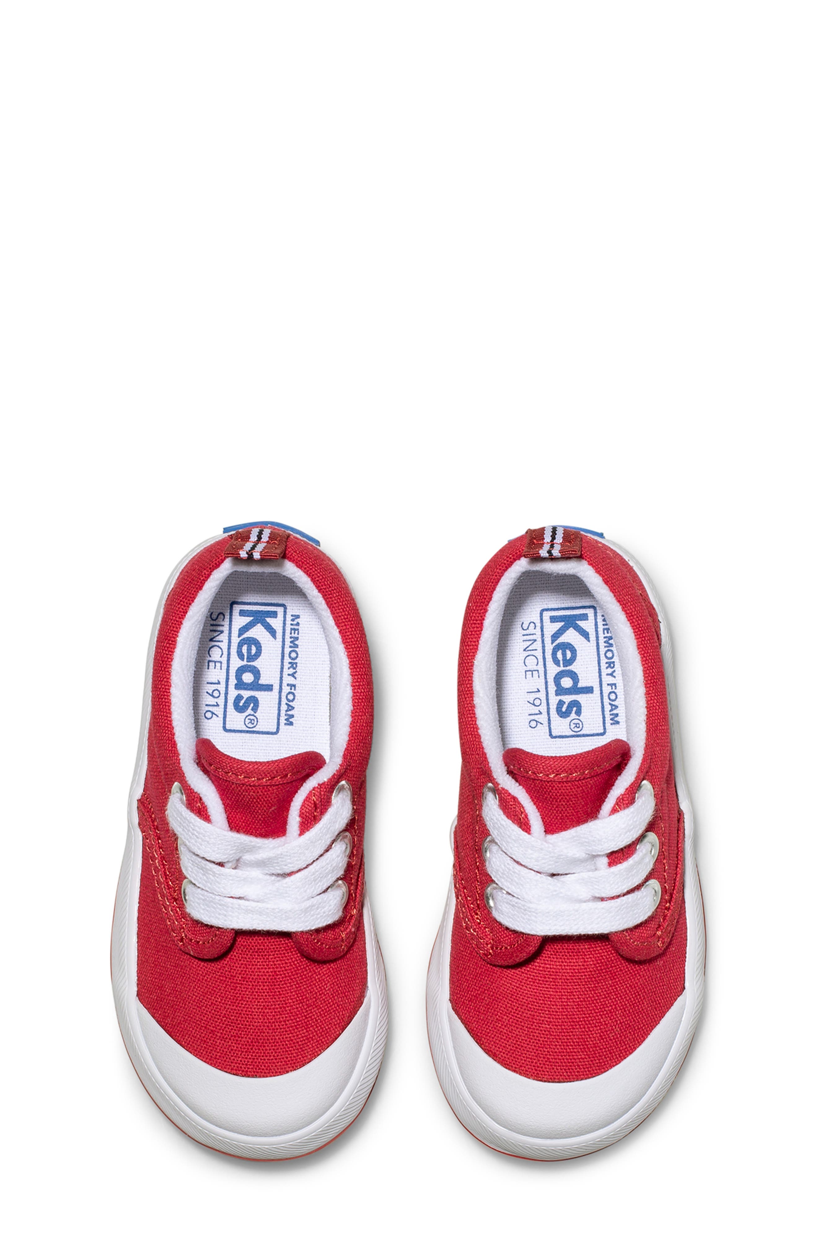 Kids' Graham Sneaker, Alternate, color, RED CANVAS
