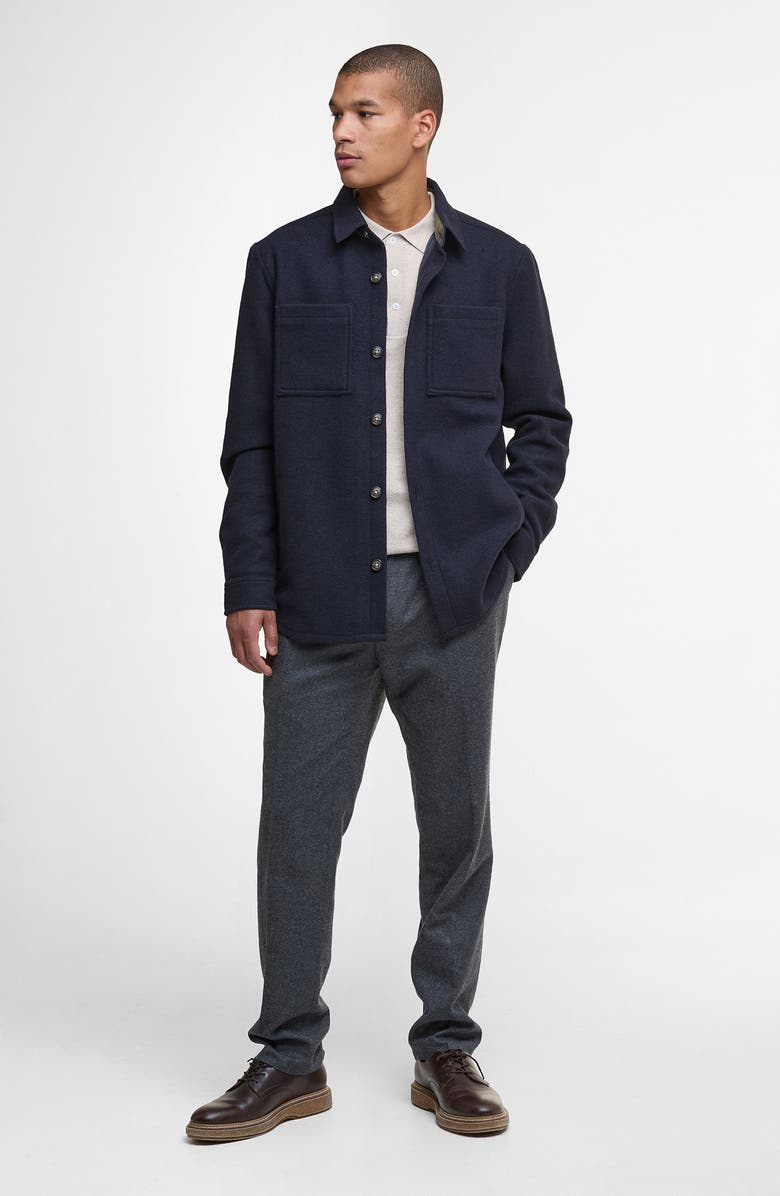 Barbour Marlow Tailored Overshirt, Alternate, color, Navy Marl