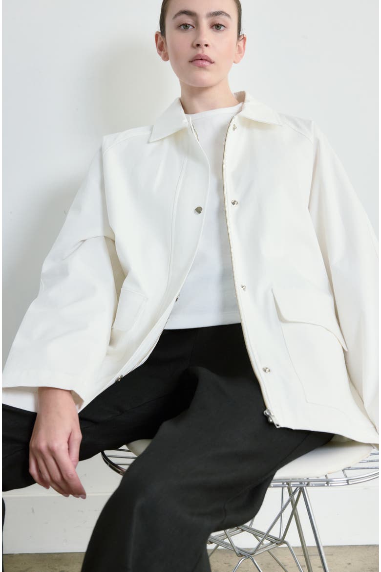 Cotton Barn Jacket, Alternate, color, White
