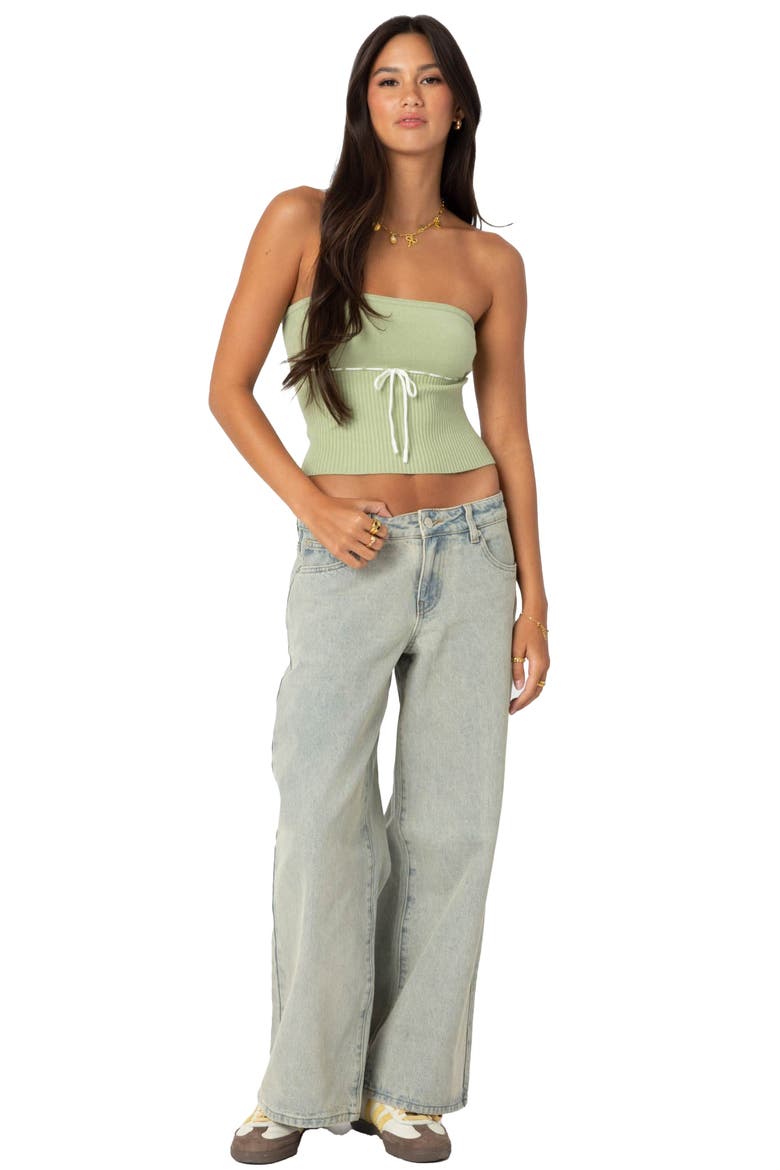 Magda Low Rise Wide Leg Jeans, Alternate, color, BLUE