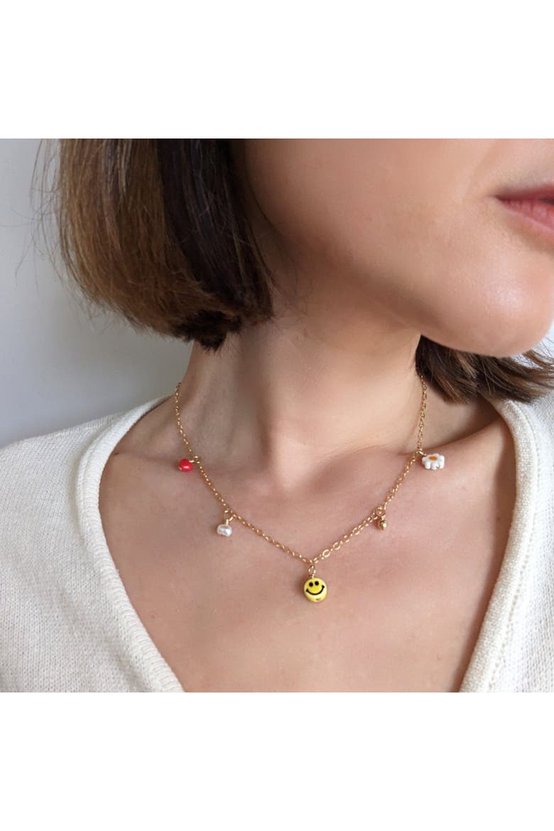 Charm Necklace, Alternate, color, Multi