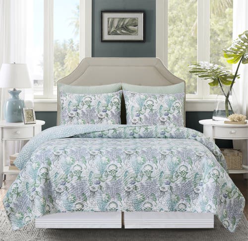 C & F Home C&f Home Shoreline Waters Bedding Quilt Set In Blue