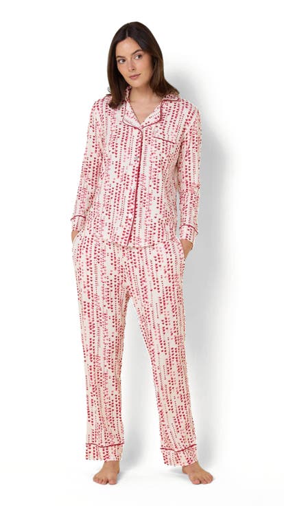 Pima Knit Pajama Print Set