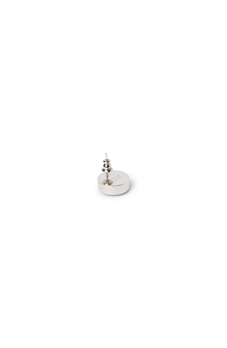 OFF WHITE Men's Round Arrow Mono Earrings, Alternate, color, 