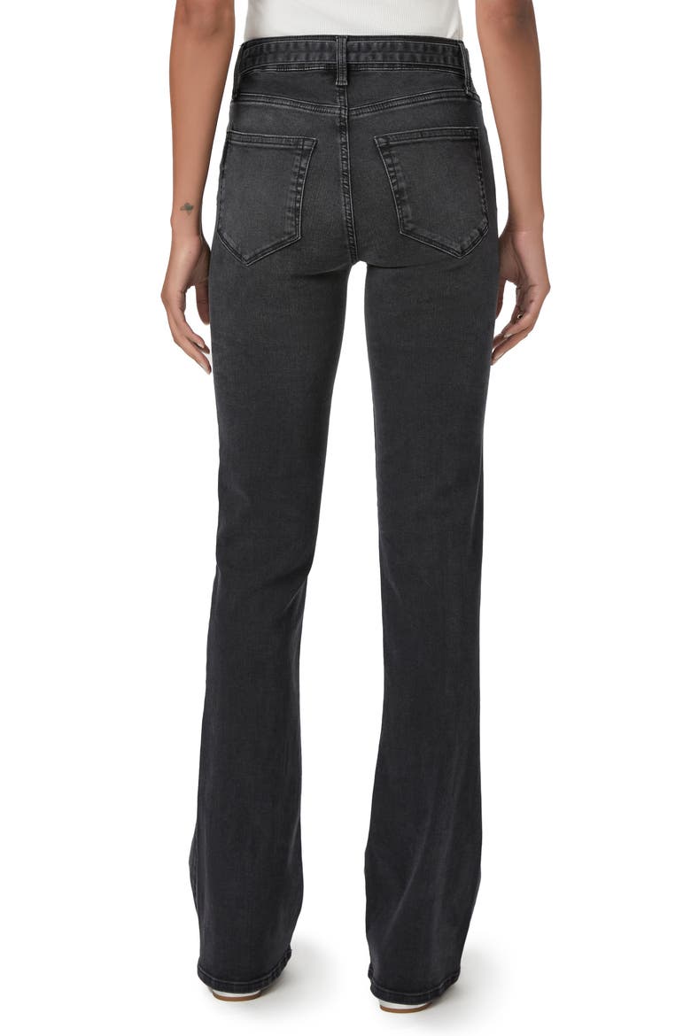 High Waist Laurel Canyon Slim Leg Jeans, Alternate, color, BLACK SANDS
