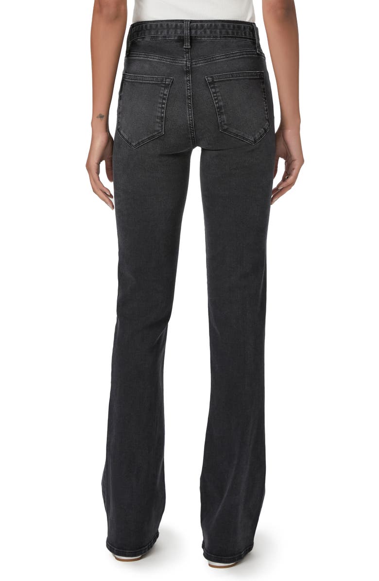 PAIGE High Waist Laurel Canyon Slim Leg Jeans, Alternate, color, Black Sands
