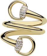 Gucci Diamond Horsebit Ring