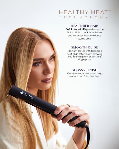 Sutra Ir2 Infrared Flat Iron In Black With Rose Gold