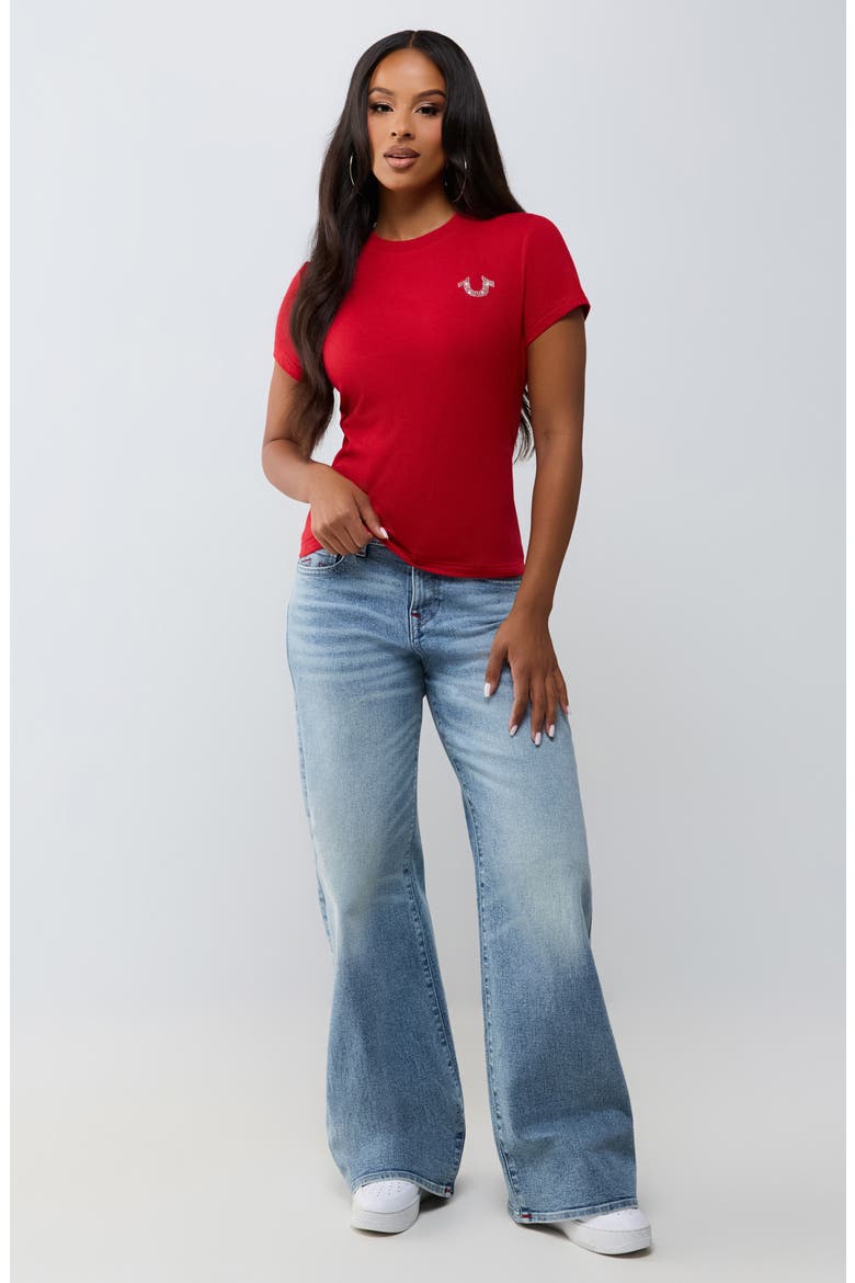 Wing Crewneck Tee, Alternate, color, TRV RED