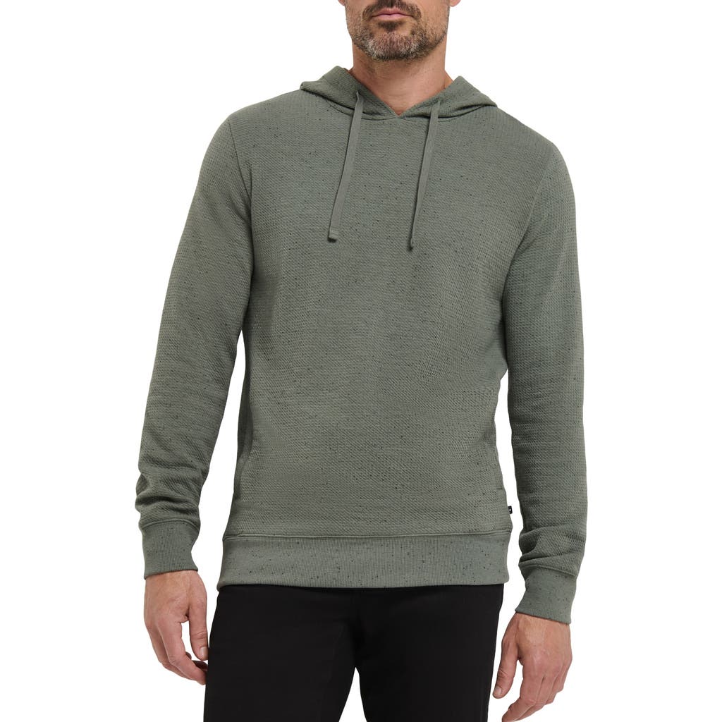 Travismathew Cloud Waffle Knit Hoodie In Green