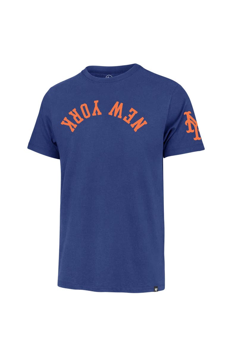 '47 Men's '47 Royal New York Mets Upside Down Two-Peat Franklin T-Shirt, Alternate, color, Royal
