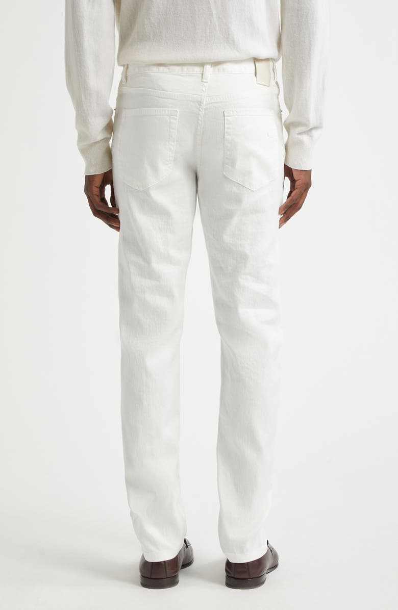 ZEGNA Slim Fit Jeans, Alternate, color, White Sld