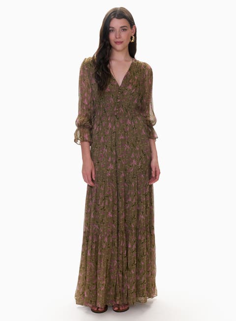 Audrey Smock Maxi Dress