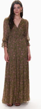 Rebecca Taylor Audrey Smock Maxi Dress