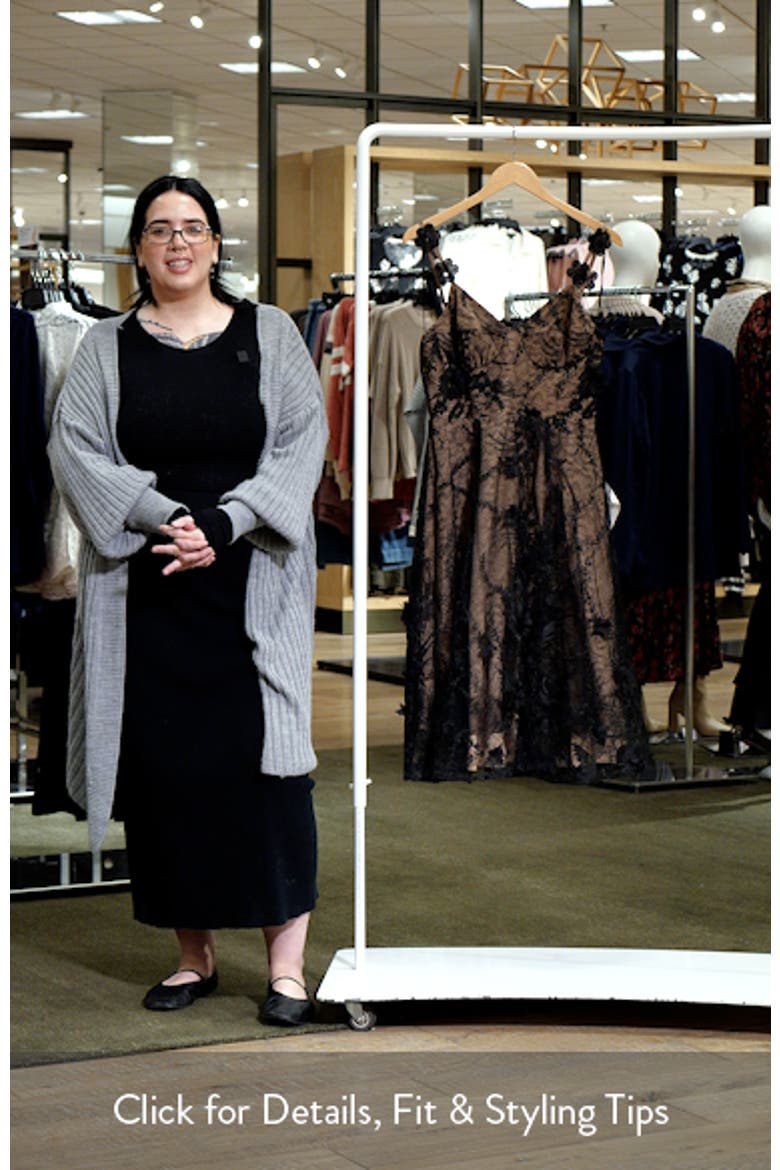 Maren Floral Lace Cocktail Midi Dress video
