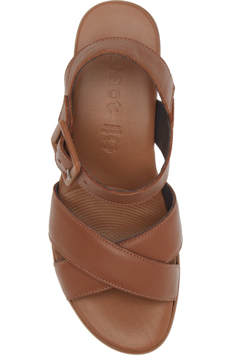 Naot Elite Platform Sandal, Alternate, color, Caramel Leather