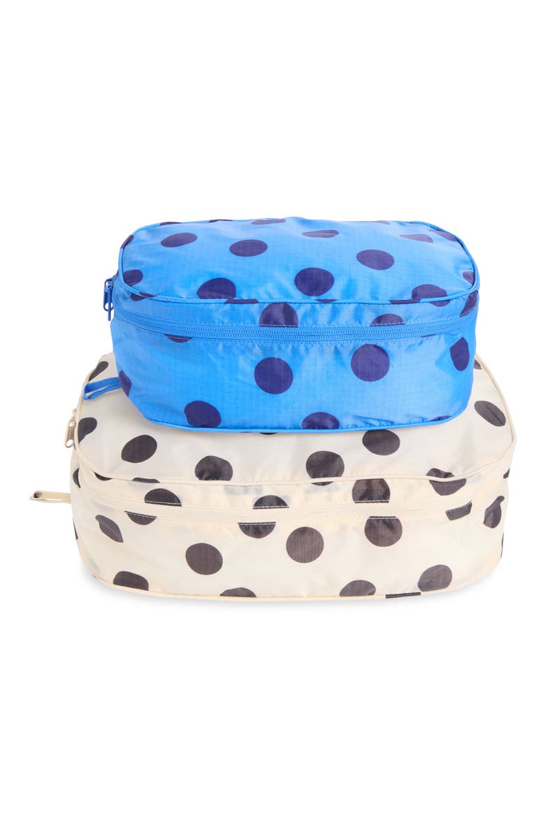 Set of 2 Packing Cubes, Alternate, color, POLKA DOT MIX