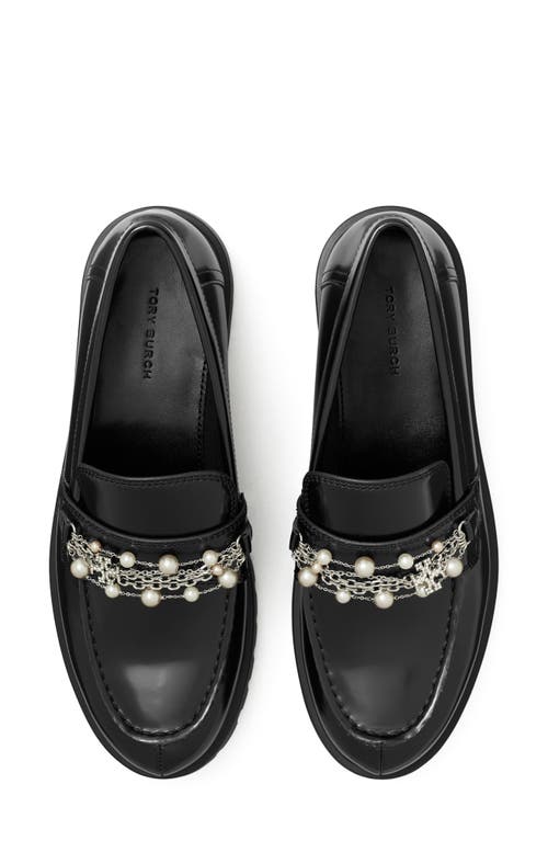 Tory Burch Classic Embellished Lug Sole Loafer