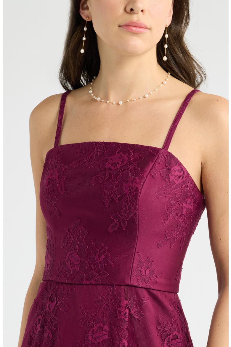 Lace Column Midi Dress, Alternate, color, PURPLE POTION