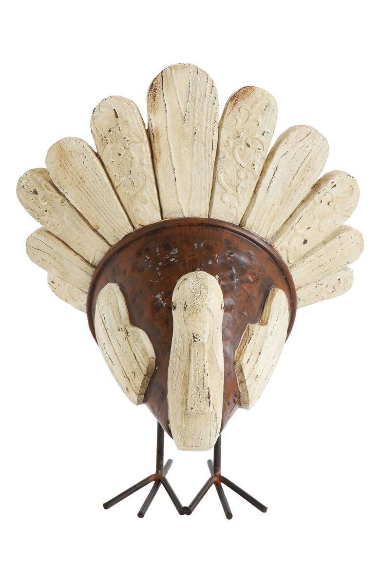 Creative Co-Op Turkey Centerpiece, Main, color,