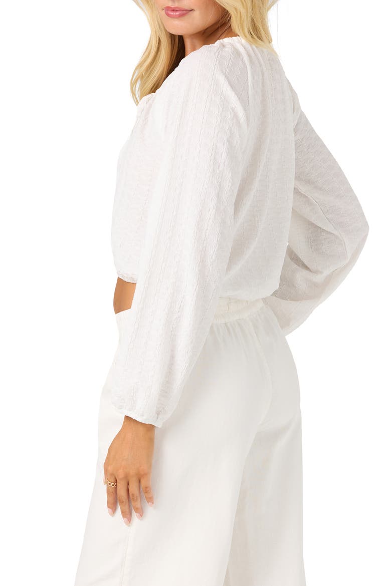 Cami Knit Long Sleeve Top, Alternate, color, WHITE