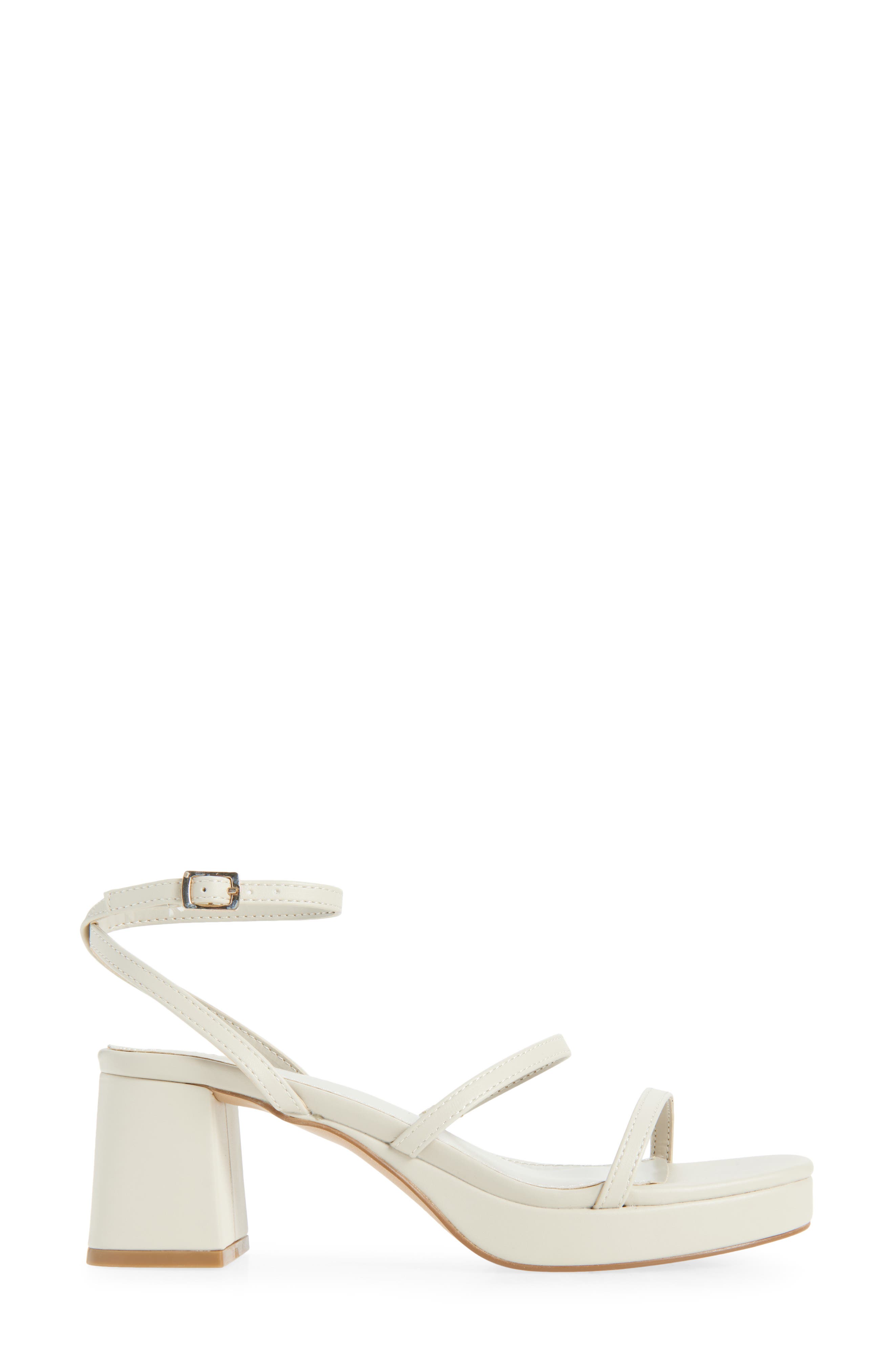 BCBGeneration Lissena Ankle Strap Platform Sandal, Alternate, color, Stone