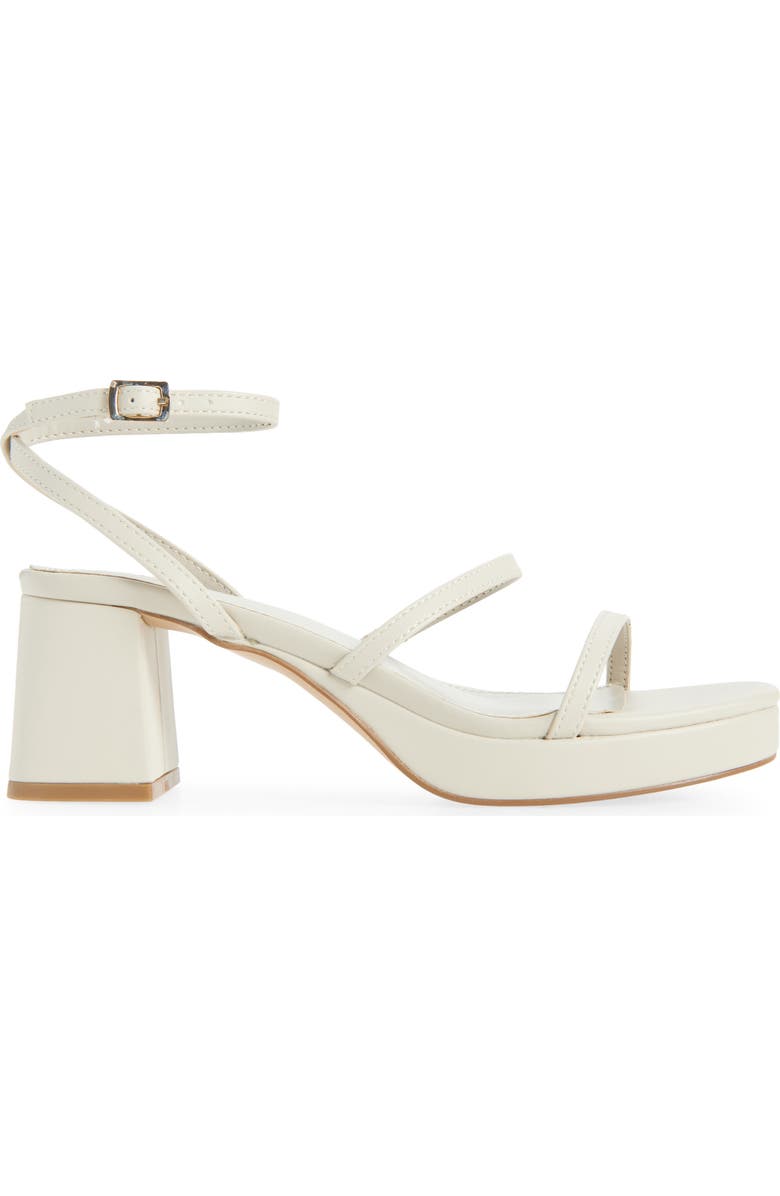 BCBGeneration Lissena Ankle Strap Platform Sandal, Alternate, color, Stone