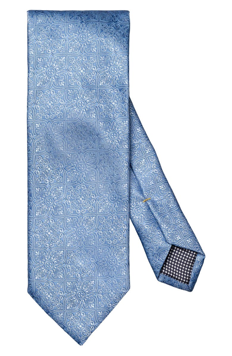 Eton Medallion Jacquard Silk Tie, Main, color,