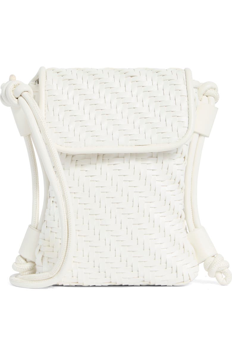 Dolce Vita Woven Crossbody Bag, Main, color, White