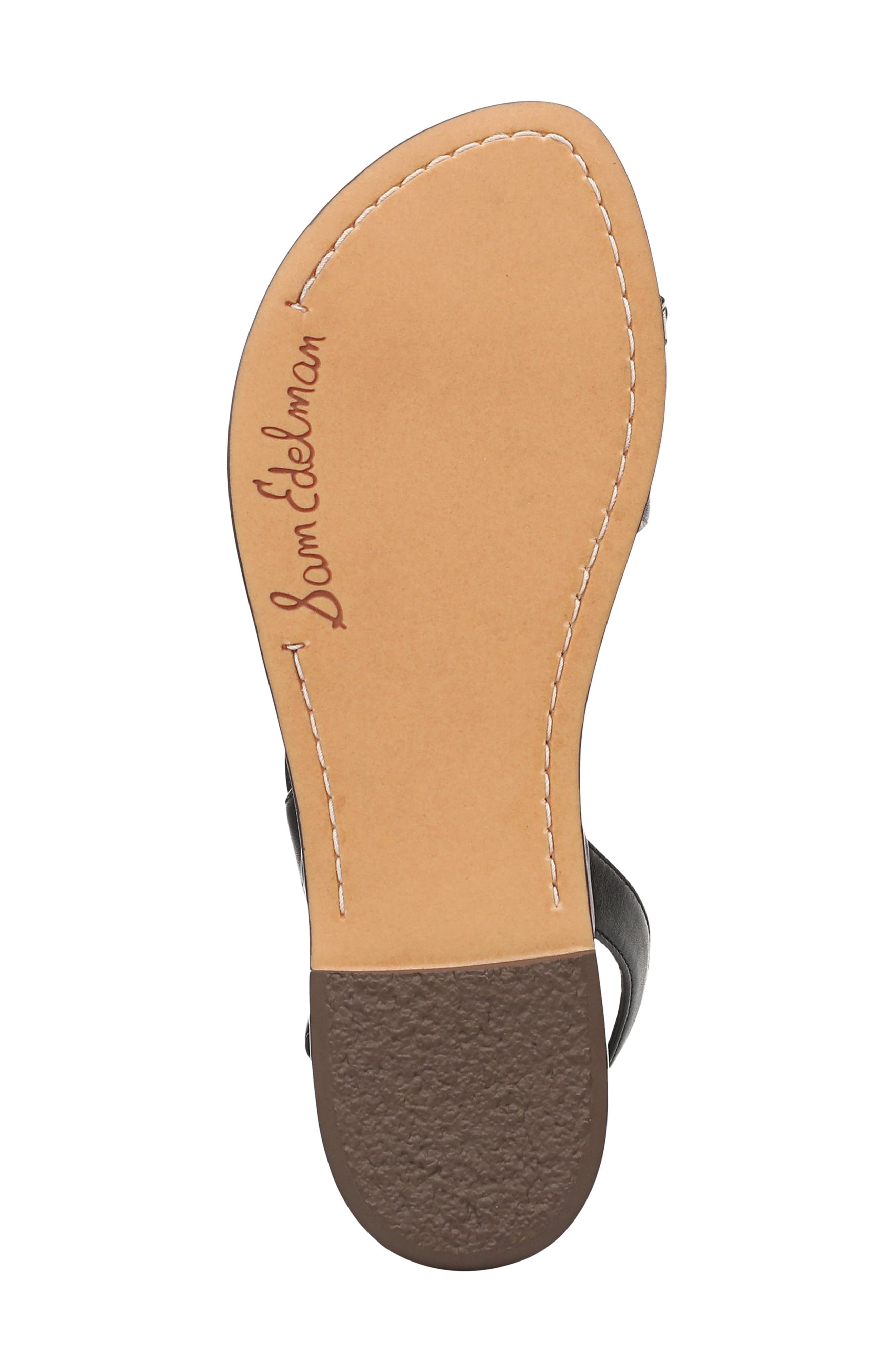 Sam Edelman Gace Toe Loop Slingback Sandal, Alternate, color, Black