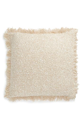 Vcny Home Heathered Fringe Accent Pillow In Neutral