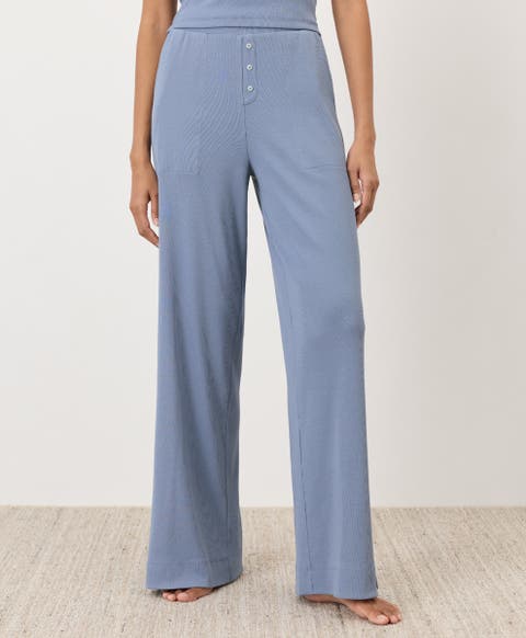 Dream Rib Wide Leg Lounge Pant Made With Organic Cotton