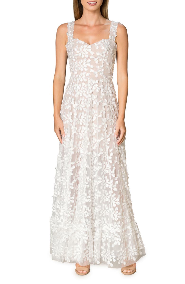 Anabel Semisheer Sweetheart Neck Gown