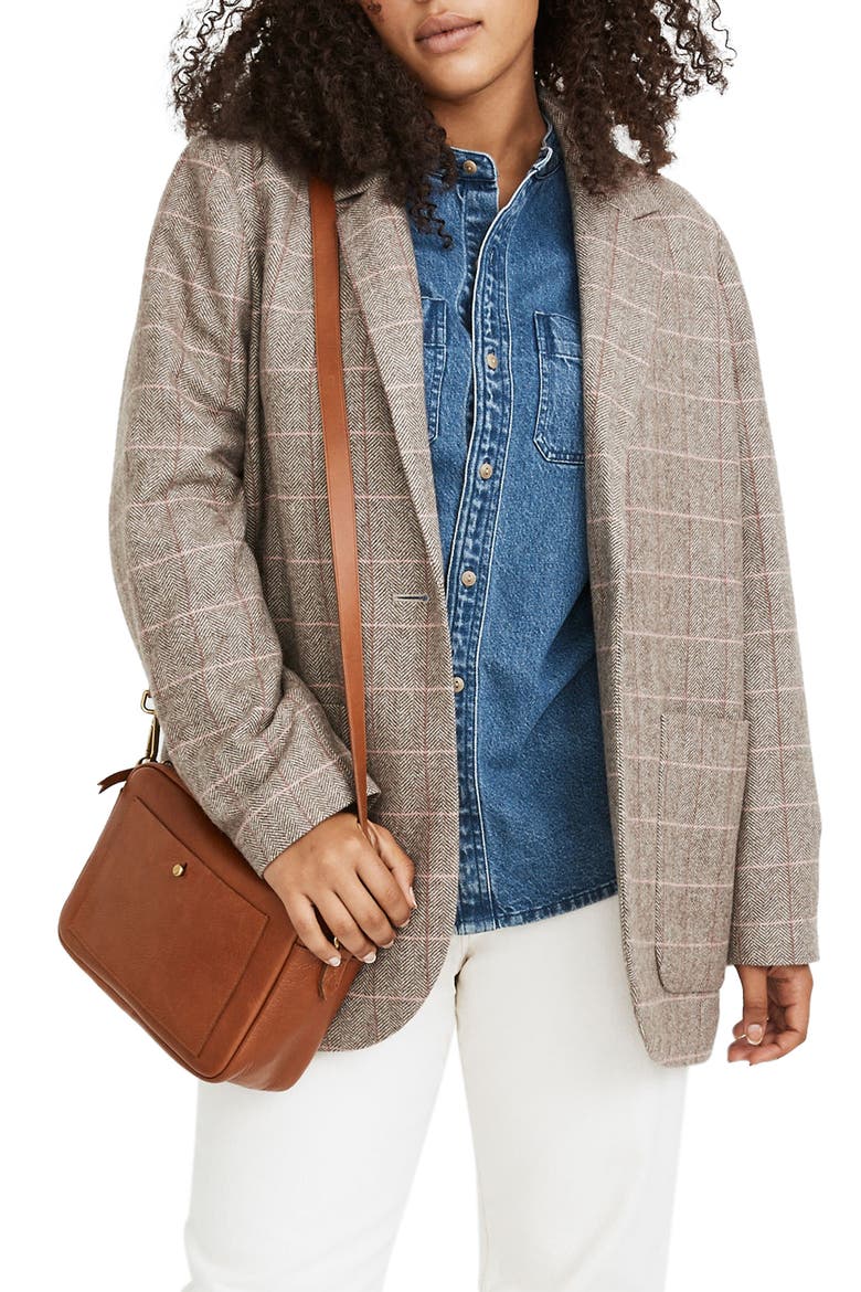 Woodhull Plaid Blazer, Alternate, color, HERRINGBNE WINDW WEATH GROVE