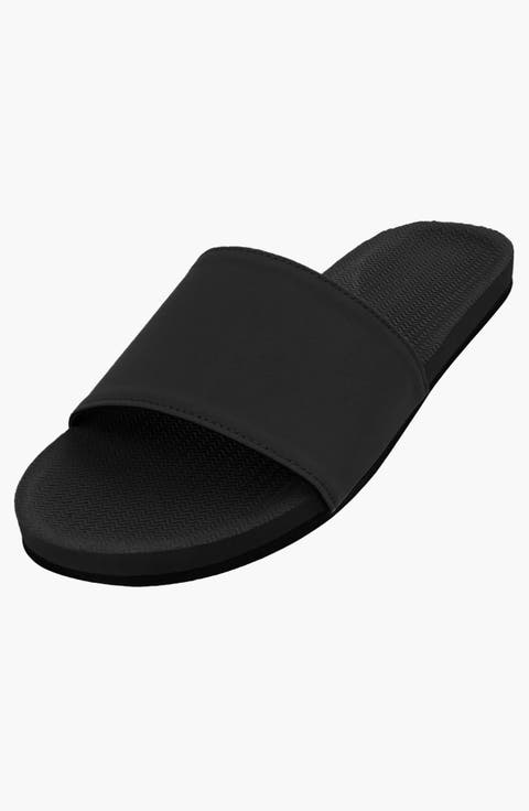 Responsibly-Made Tire Sole Slide Sandals (Female)