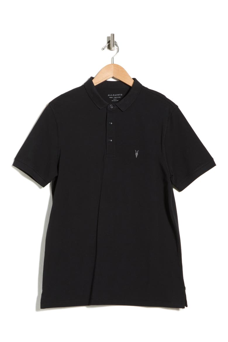 Form Cotton Polo, Alternate, color, JET BLACK